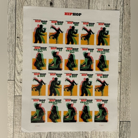 Other - 1 sheet of 20 Hip Hop Collectible Forever Stamps
